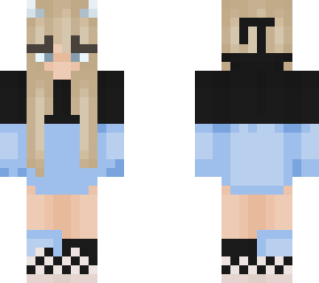 cute blue demon girl but slightly different