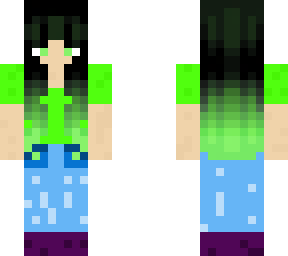 green haired girl :> (hair made by "yourfriendlyfollower")