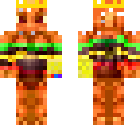 hamburger skin with crown