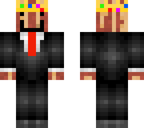 king bacon in a suit