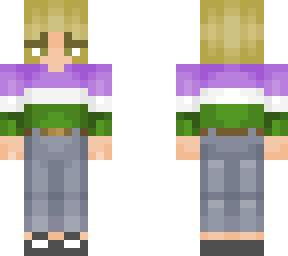 my persona in a genderqueer shirt