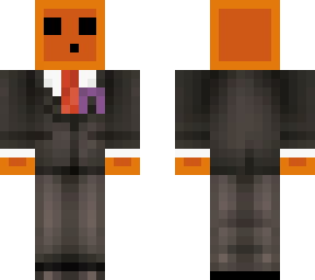 orange slime in a suit