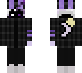 plaid kid with philza style hat also an arm gantlant ting