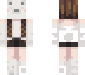polar bear mask girl