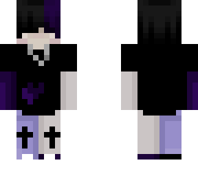 purple anime boy
