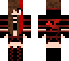 red dragon hoodie girl with red streak