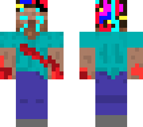 tie dye herobrine