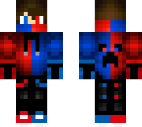 blue and red mix