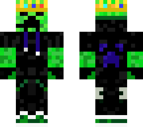 creeper wearing crown in memory of technoblade