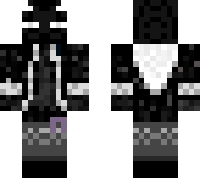 enderman with horns and cancer ribbon