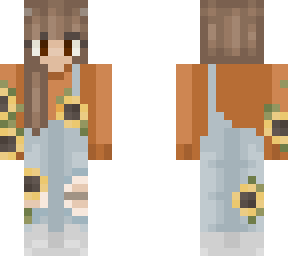 fall sunflower overalls
