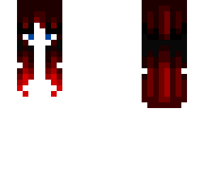 female hb - black dark red ombre fade