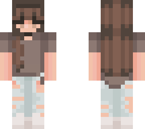 girl with brown hair | Minecraft Skins