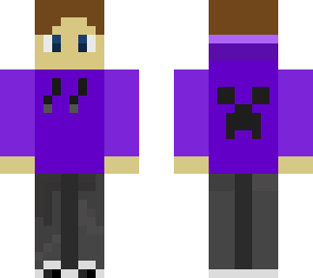 guy in a purple hoodie