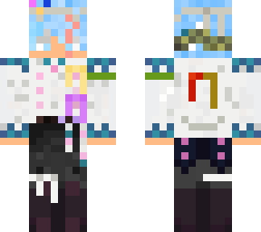 my oc with cancer awareness ribbons (d.n.u)