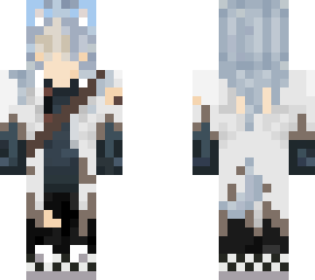 neko lost in lab coat