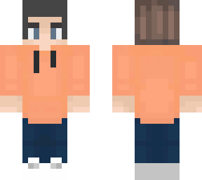 orange with jeans