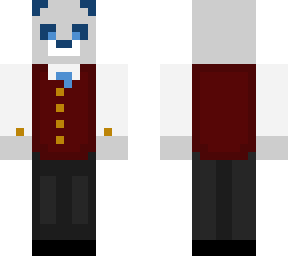 panda in waistcoat