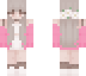 pink flower crown