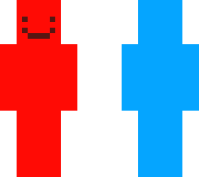 red and blue