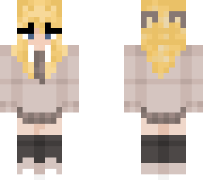 blonde hair school girl