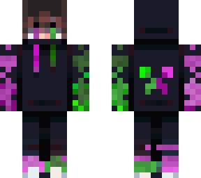 green and pink