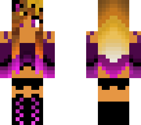 magenta fox girl with honey on head