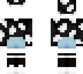 ob - black & white cowprint w/ socks