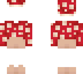 ob - red mushroom outfit w/ hat & shorts