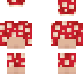 ob - red mushroom outfit w/ hat & shorts v2