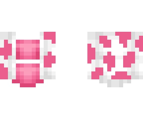 ob - white cow cardigan w/ pink fit