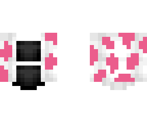 ob - white cow cardigan w/ pink spots