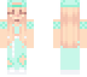 pastel green girl