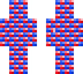 red and blue
