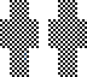 black & white - checkered