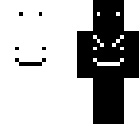 black and white
