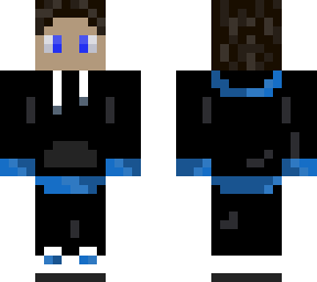 blue hoodie
