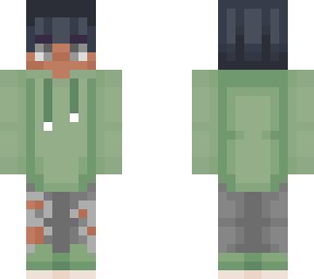 green sweatshirt boy