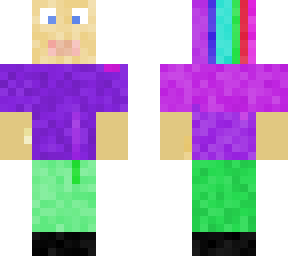 multicolored hair woman
