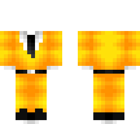 ob - yellow suit & black tie