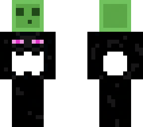 realistic slime on baby enderman for bedrock with better mouth and texture