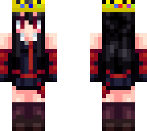 akame with technoblade crown