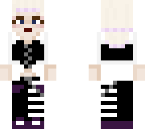 asymmetrical black, white and purple