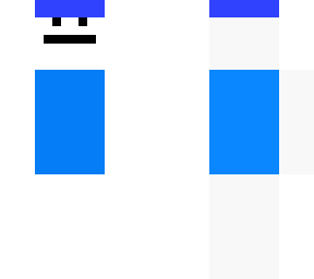 blue and white guy