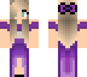 girl in cute purple dress
