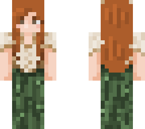 green skirt