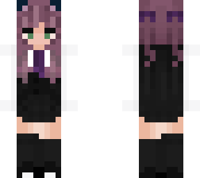 katya! purple haired girl in tux!