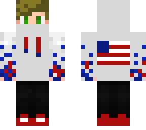 red white and blue boy