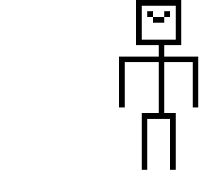 black stick man