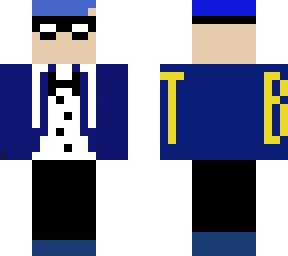 blue suit